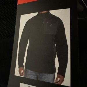 Spyder men’s 1/2 zip black jacket
